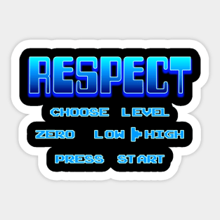 RESPECT Blue Sticker